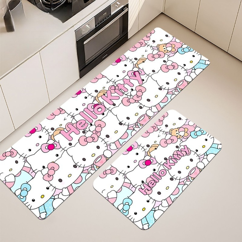 Travel Kitchen Accessories - Tapete de Chão Kawaii Hello Kitty,