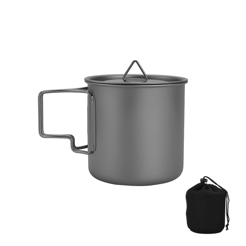 Travel Kitchen Accessories - Caneca de camping de titânio com