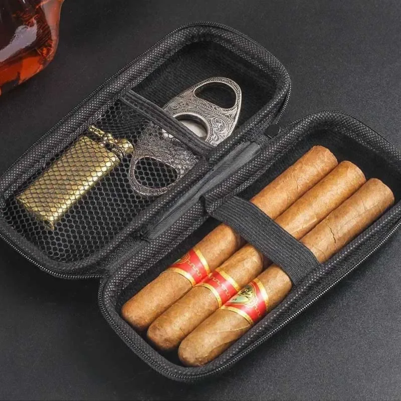 Travel Accessories Us - Estojo portátil para charutos em EVA,