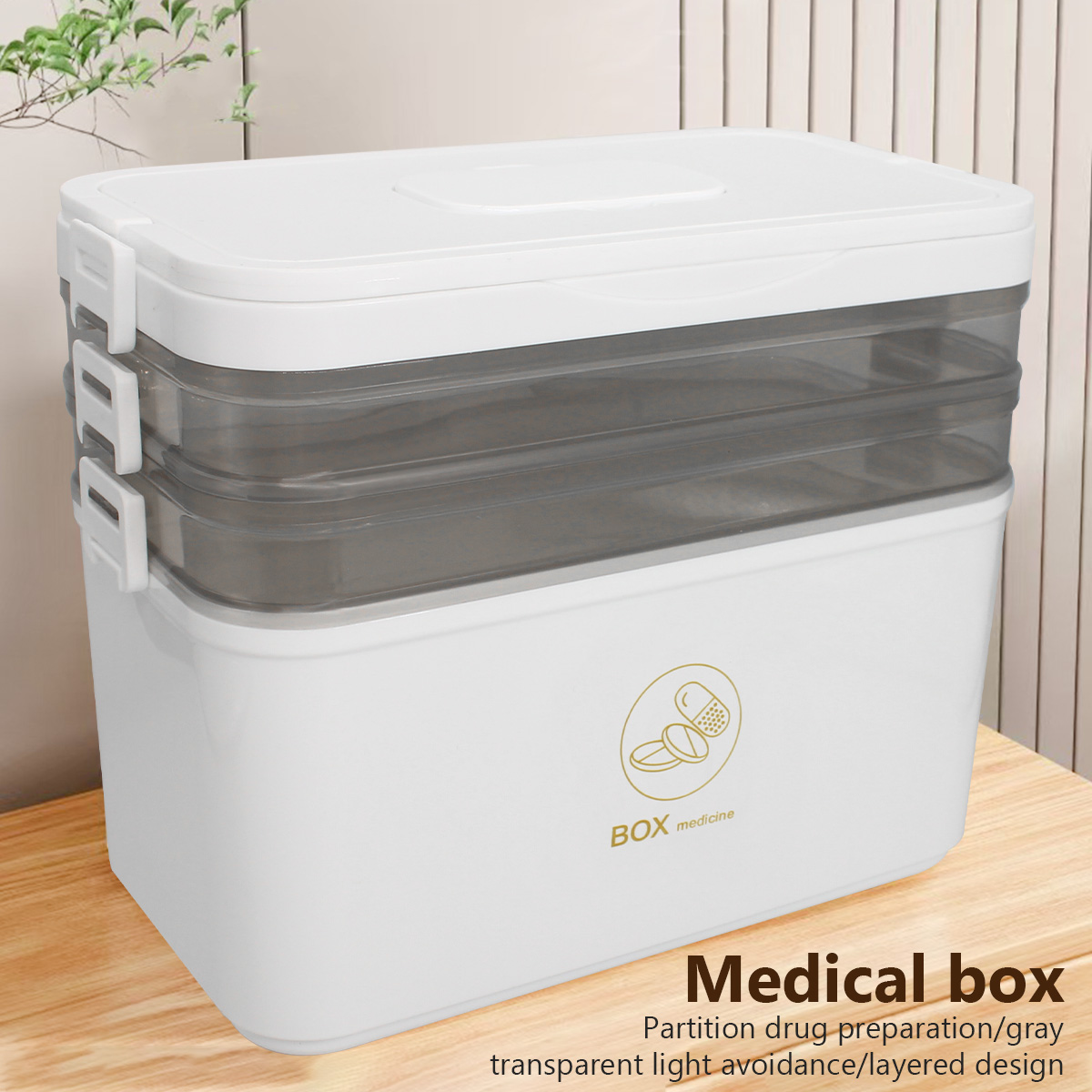Travel Kitchen Accessories - Caixa Organizadora Empilhável de Grande Capacidade
