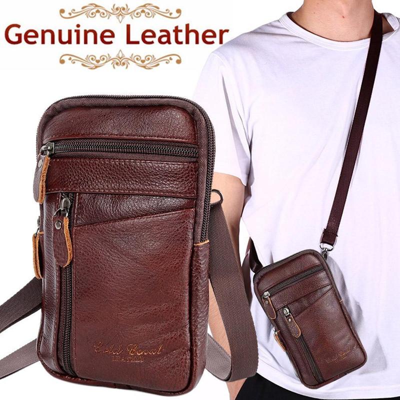 Travel Accessories Leather - Bolsa masculina de couro genuíno, bolsa