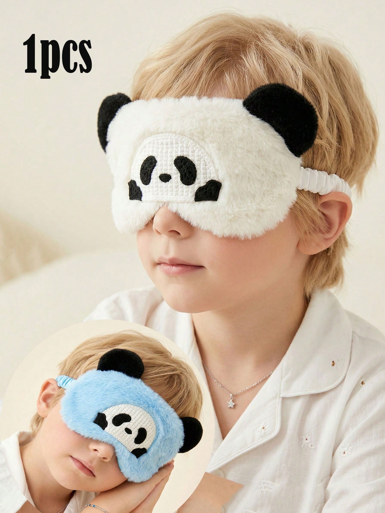 Travel Accessories Us - Máscara de Olhos de Pelúcia Panda