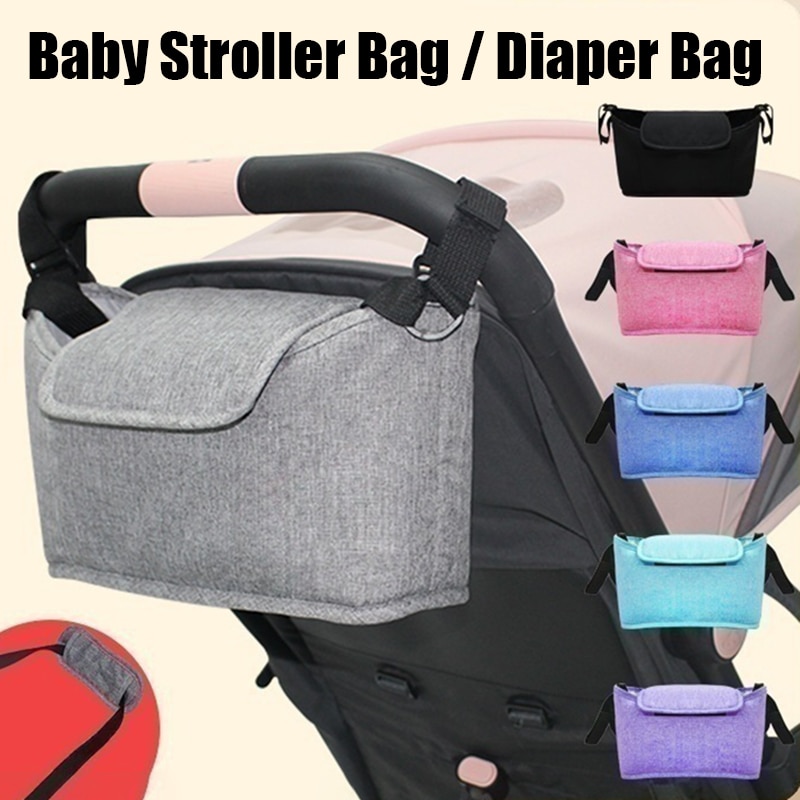 Travel Accessories With Baby - Grande Capacidade Baby Stroller Pendurado Sacos,