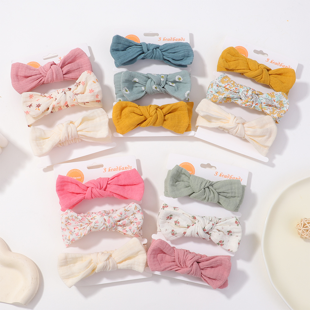 Travel Accessories For Toddlers - 3 pçs/set macio elástico arcos bandana