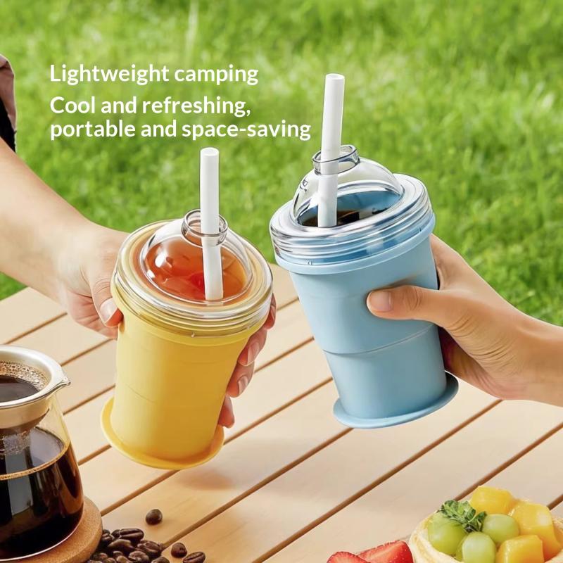 Travel Kitchen Accessories - Copo de Viagem Dobrável de Silicone