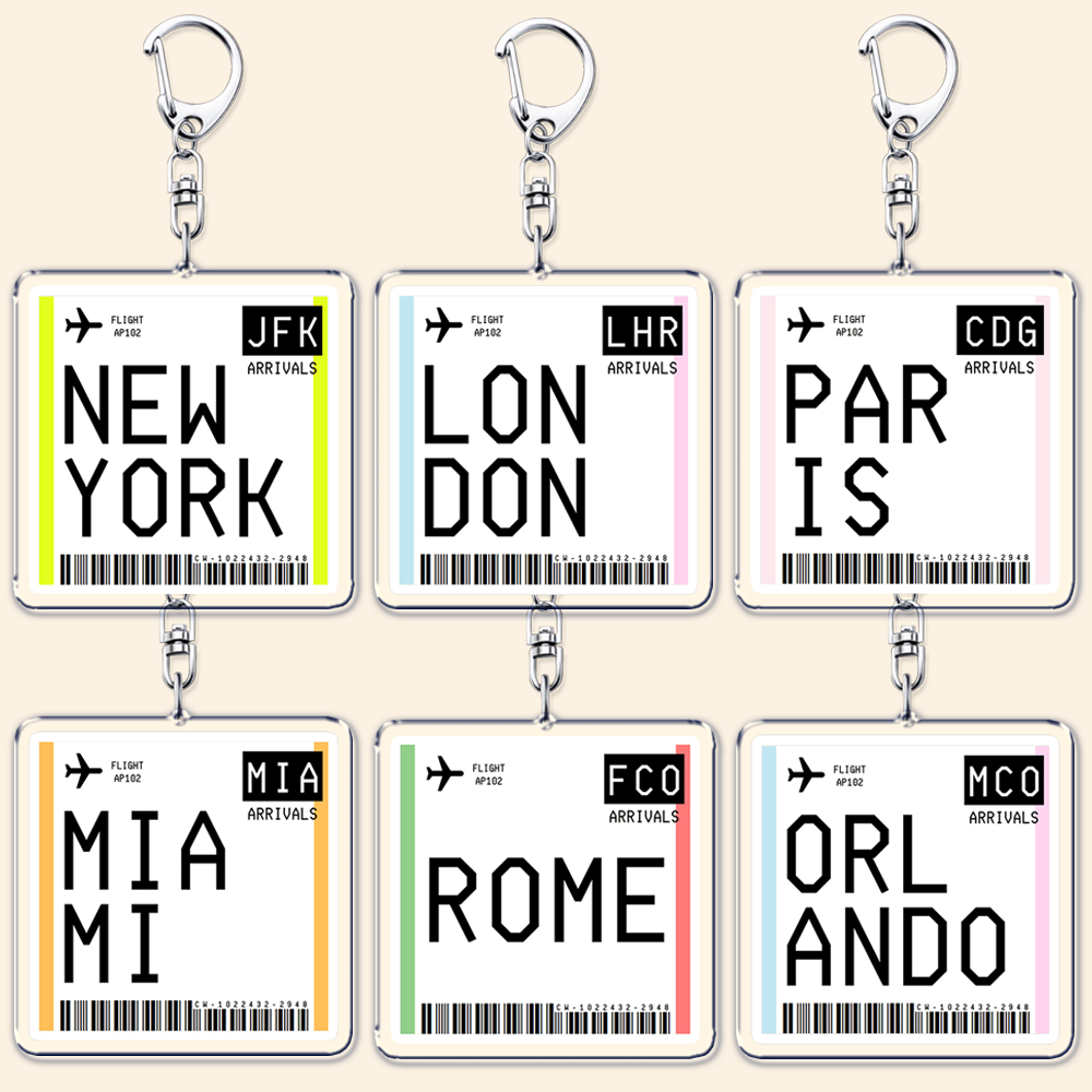 Travel Accessories New York - Chaveiro de passagem de embarque de