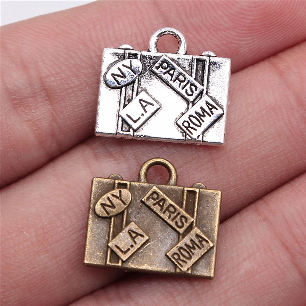 Travel Accessories New York - Wysiwyg 5 pçs 15x16mm encantos sacos