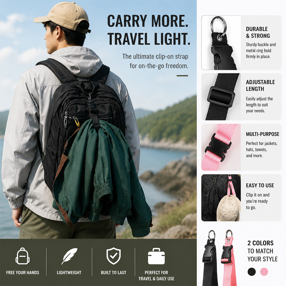 Travel Accessories Gifts For Men - Alça de bagagem antifurto portátil, durável,