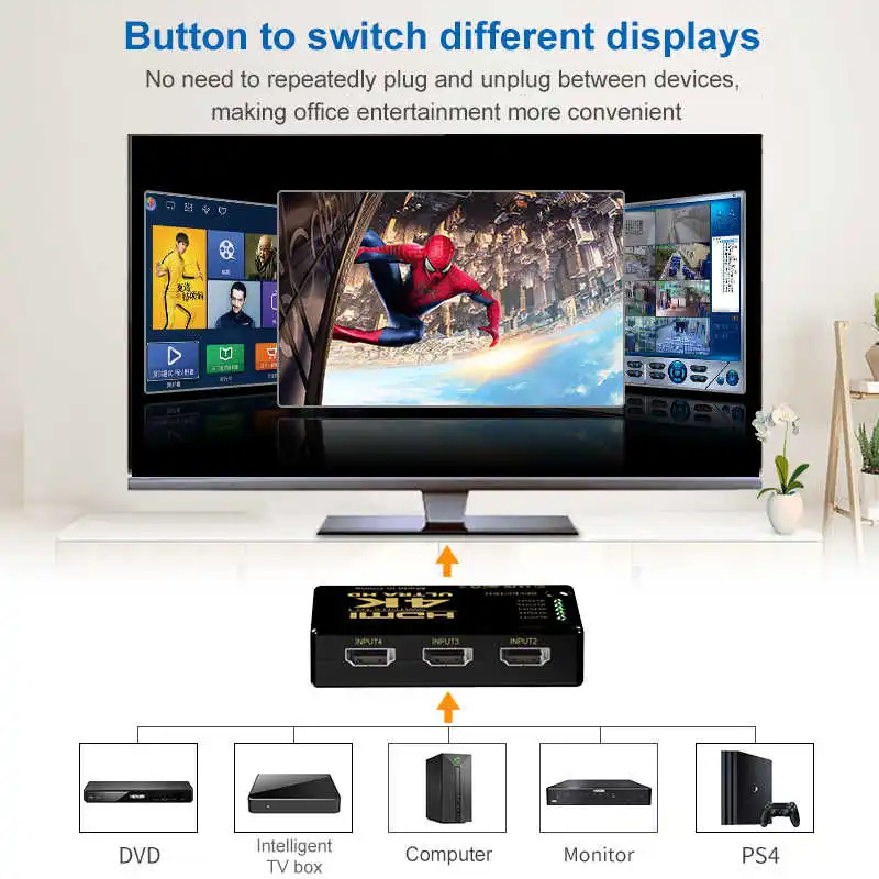 Hdmi-compatível com switcher 4 - Travel Accessories Uk avaliação e preço