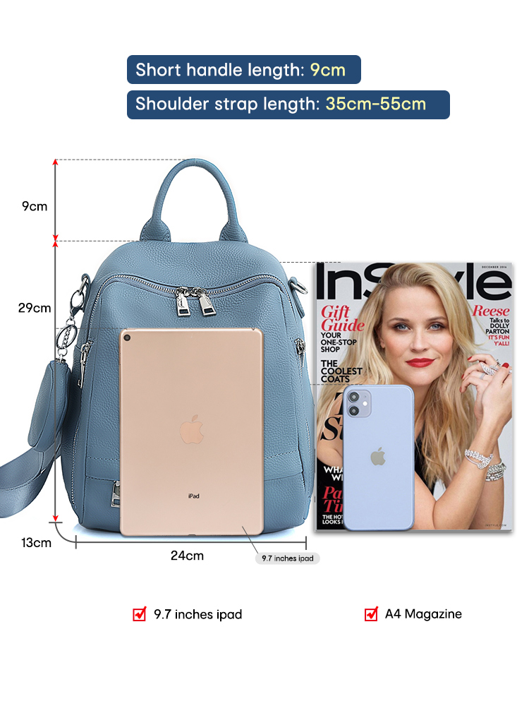 Mochila feminina de couro genu - Travel Accessories Leather avaliação e preço