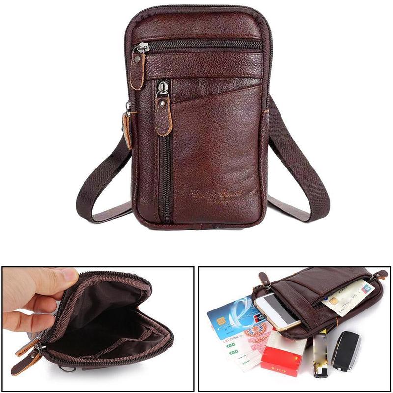 Bolsa masculina de couro genuí - Travel Accessories Leather avaliação e preço