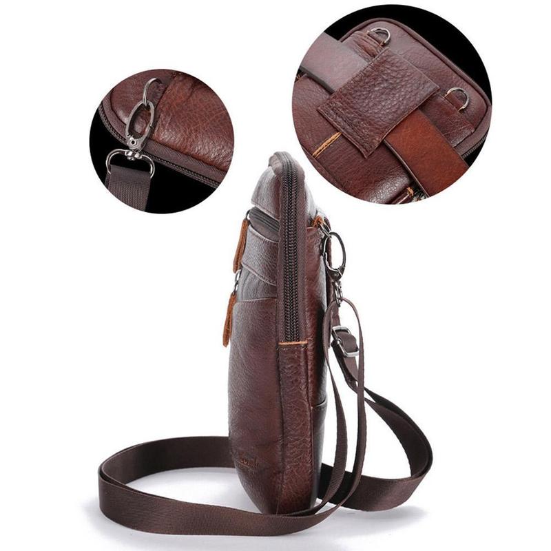 Bolsa masculina de couro genuí - Travel Accessories Leather avaliação e preço