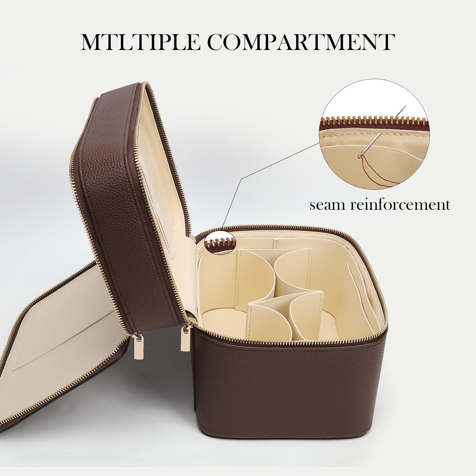 Bolsa de Cosméticos de Luxo de - Travel Accessories Leather avaliação e preço