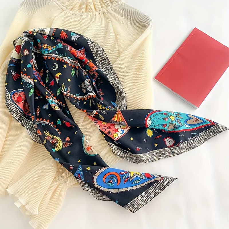 Lenço feminino elegante de pol - Travel Accessories To Gift avaliação e preço