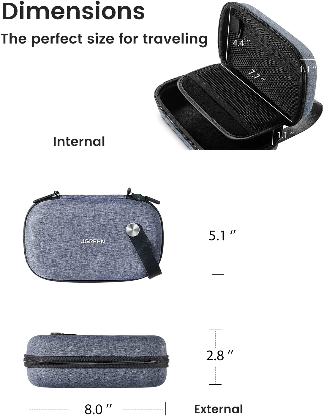 UGREEN Eletrônica Organizador  - Travel Accessories Organizer Case avaliação e preço