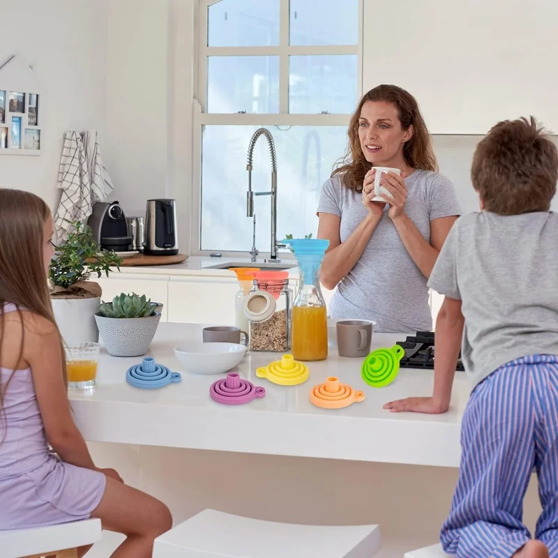 Funil dobrável de silicone, mi - Travel Kitchen Accessories avaliação e preço