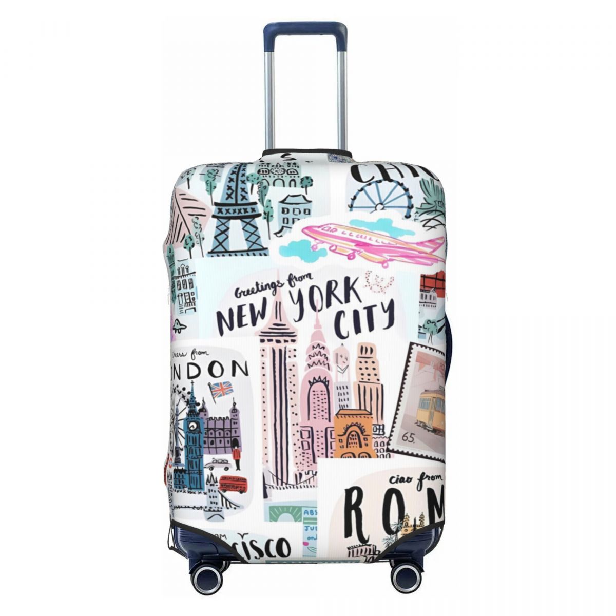 Impressões de viagem mala capa - Travel Accessories New York avaliação e preço