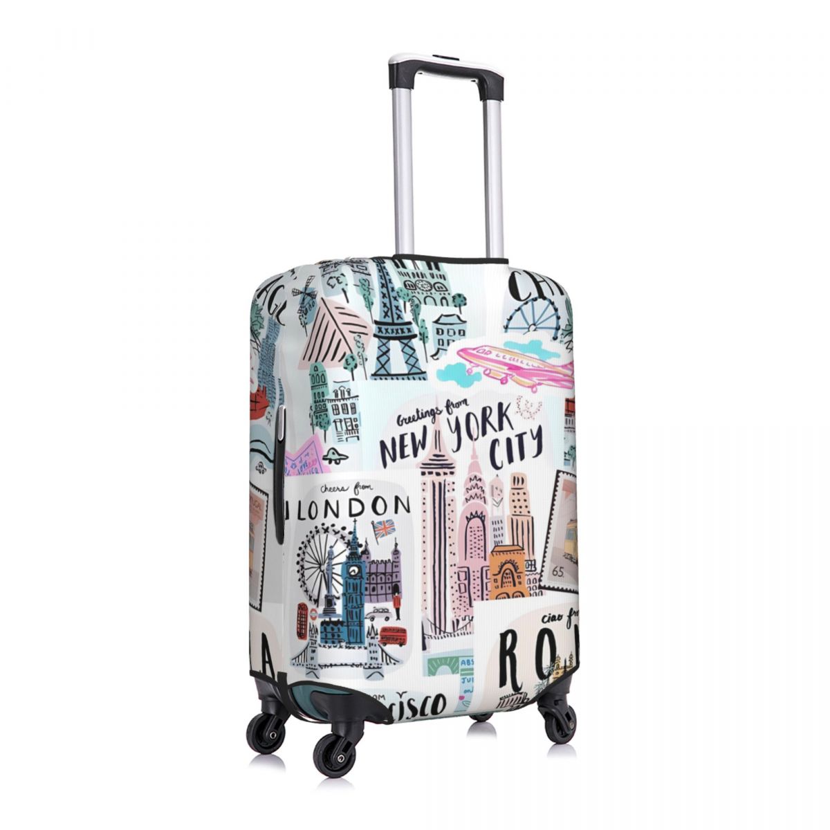 Impressões de viagem mala capa - Travel Accessories New York avaliação e preço