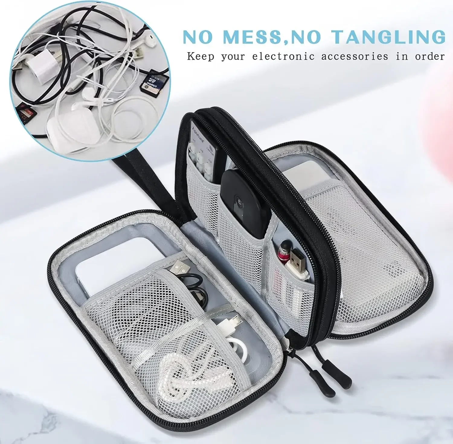 Bolsa de Viagem para Cabos, Es - Travel Accessories Bag avaliação e preço