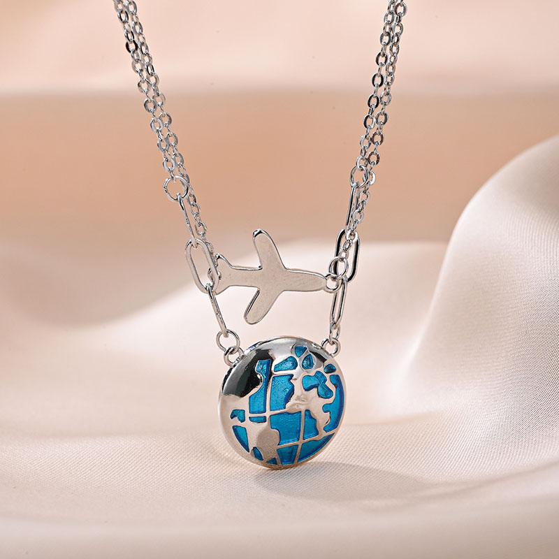 Dupla Corrente Globo Avião Col - Travel Accessories Gifts For Men avaliação e preço