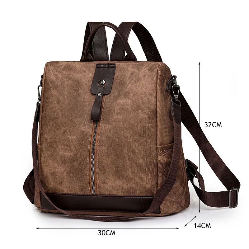 Moda anti-roubo mochila femini - Travel Accessories Leather avaliação e preço