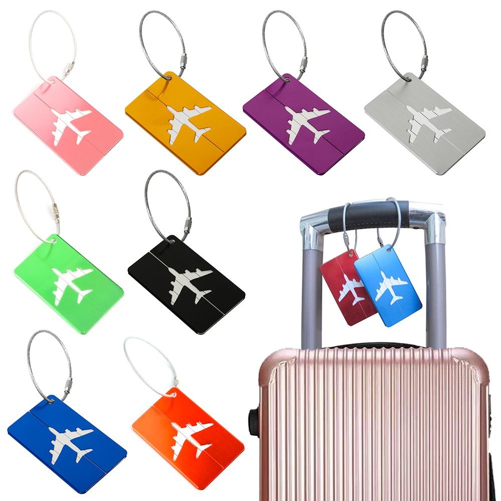 Alumínio Bagagem Tags com Cord - Travel Accessories Sale avaliação e preço