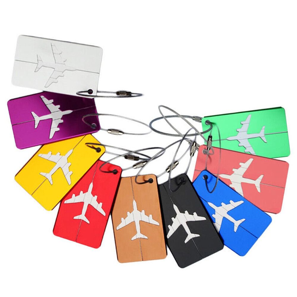Alumínio Bagagem Tags com Cord - Travel Accessories Sale avaliação e preço