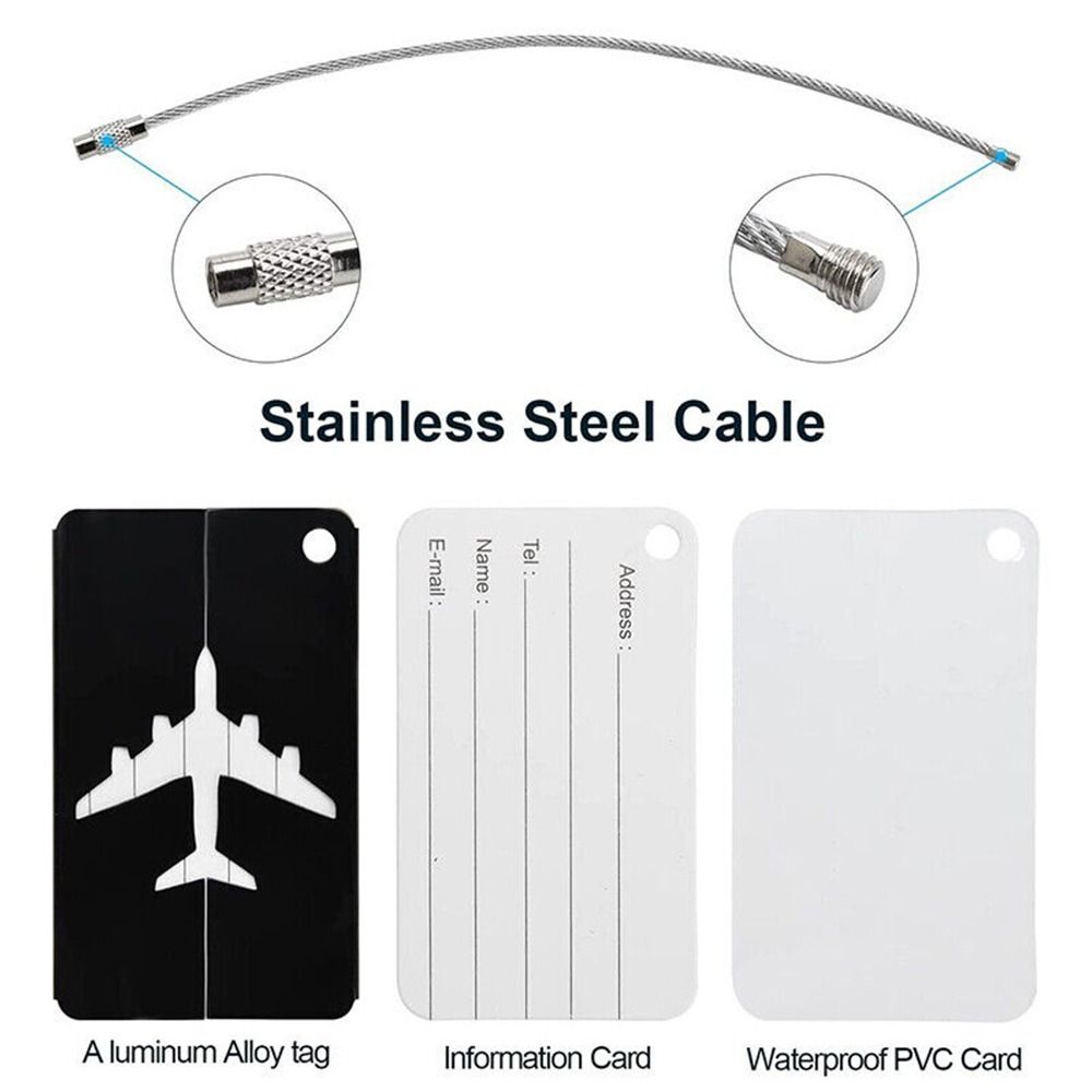 Alumínio Bagagem Tags com Cord - Travel Accessories Sale avaliação e preço
