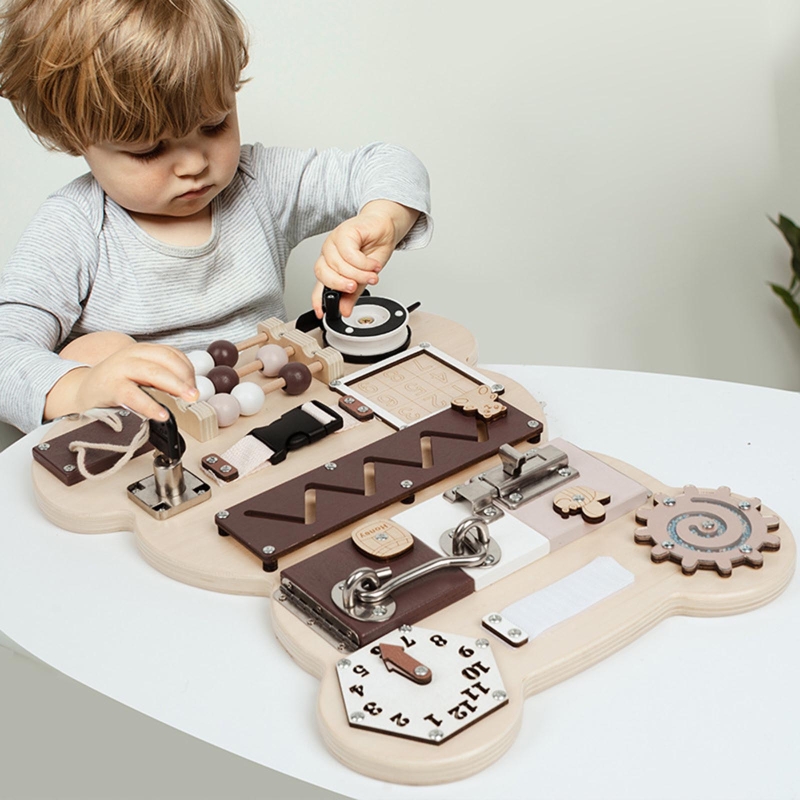 Montessori atividade placa bri - Travel Accessories With Baby avaliação e preço
