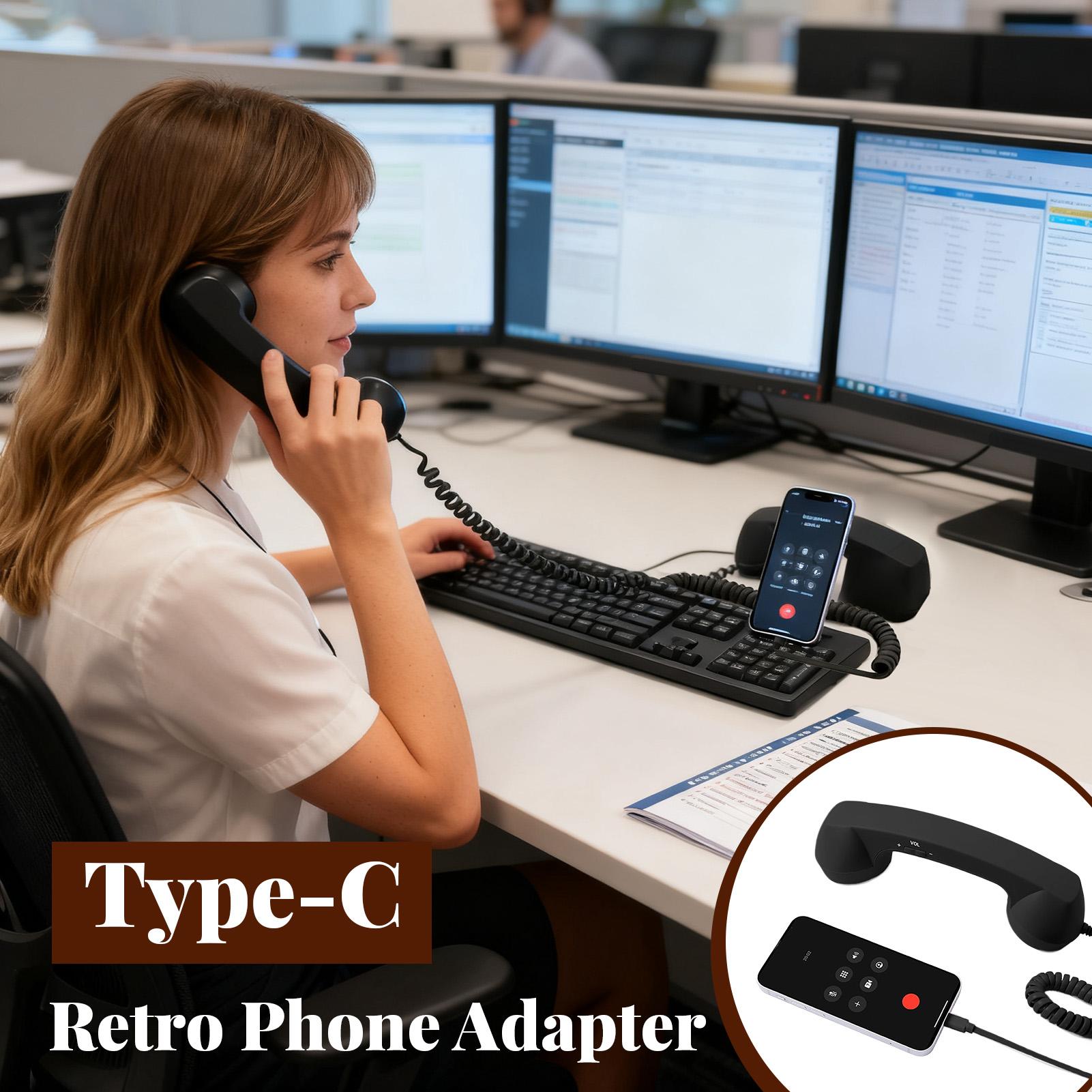 Tipo-c retro adaptador de tele - Travel Accessories To Gift avaliação e preço