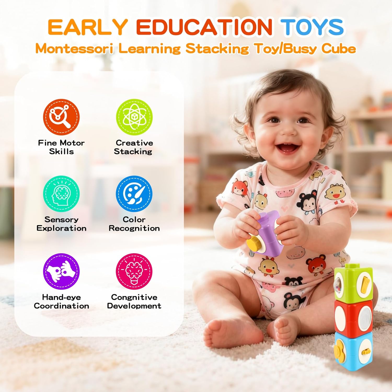 Cubo de atividade montessori,  - Travel Accessories For Toddlers avaliação e preço