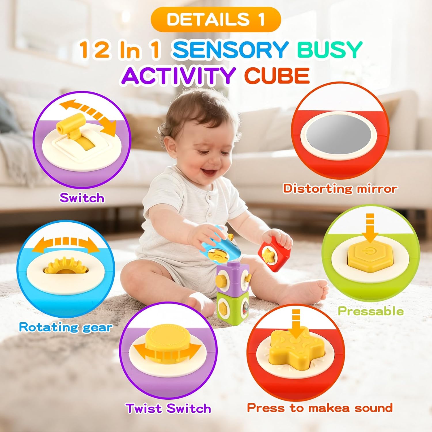 Cubo de atividade montessori,  - Travel Accessories For Toddlers avaliação e preço