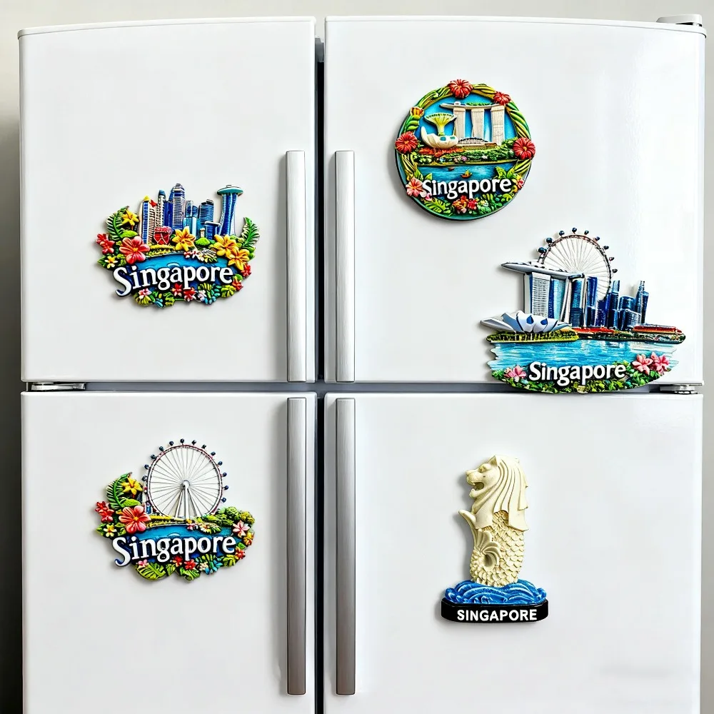 1pc singapura ímãs de geladeir - Travel Accessories Singapore avaliação e preço